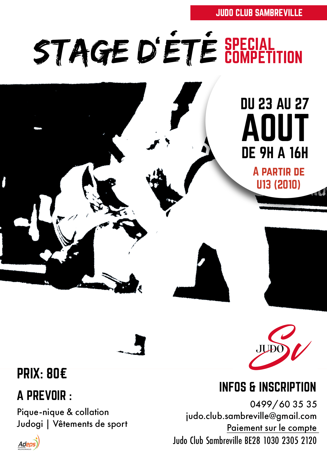 Stage judo à Sambreville